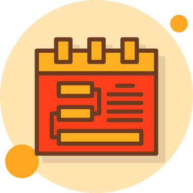 takvim simgesini, düz tasarım