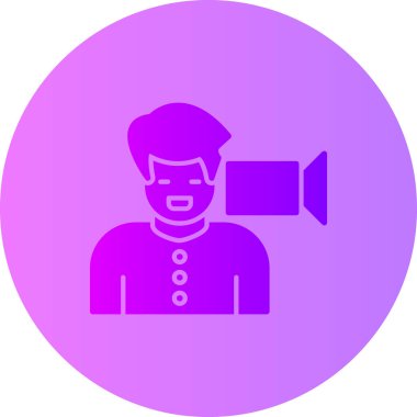 Bir video oynatıcısının vektör illüstrasyonu