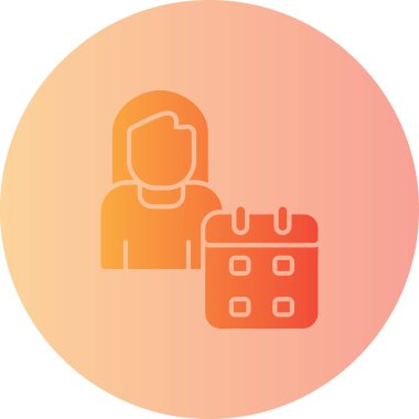 Bir kadının vektör illüstrasyonu