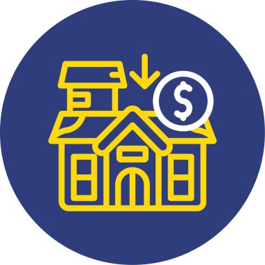 Ev simgesinin vektör illüstrasyonu