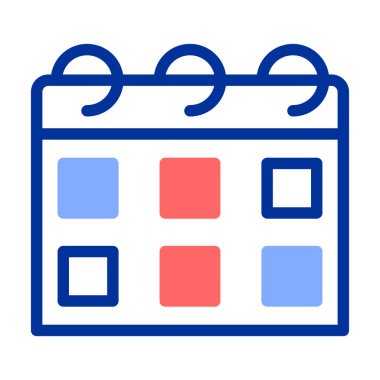 Takvim. Web simgesi basit illüstrasyon