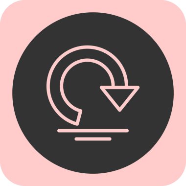 Tazeleme simgesinin vektör illüstrasyonu