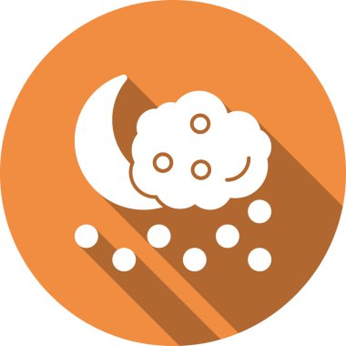 Ay. Web simgesi basit illüstrasyon