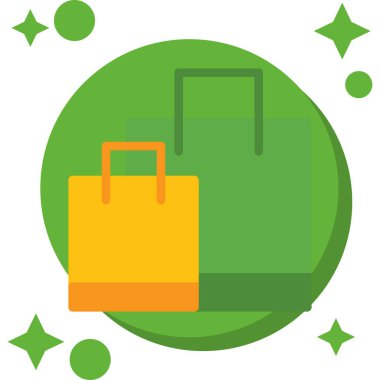 Çanta. Web simgesi basit illüstrasyon