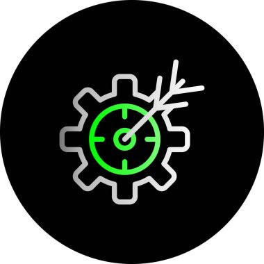 dişli simgesi, basit vektör resimleme tasarımı