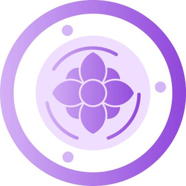 Vektör Çiçeği Simgesi illüstrasyonu