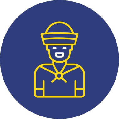 Maskeli bir adamın vektör çizimi