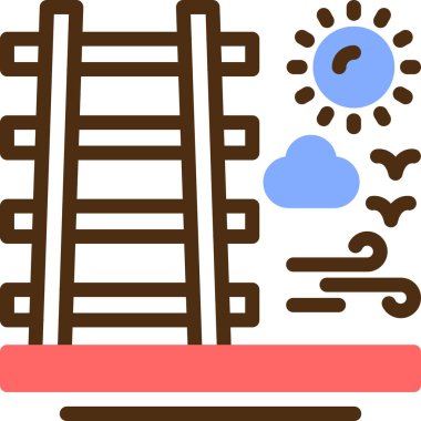 Güneş. Web simgesi basit illüstrasyon