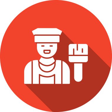 İnşaat işçisi vektör simgesi