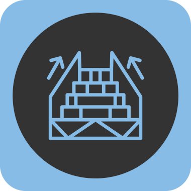 yapı alanı simgesi ana hatları biçiminde