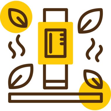 Kahve Fasulyesi simgesi, vektör illüstrasyonu