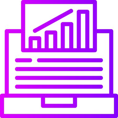 analitik grafik çizelgesi simgesi