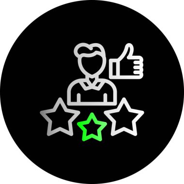 derecelendirme simgesi vektör illüstrasyonu