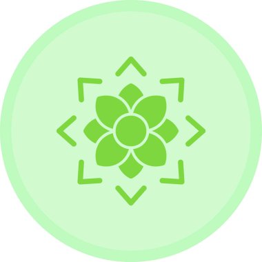 Çiçek. Web simgesi basit illüstrasyon