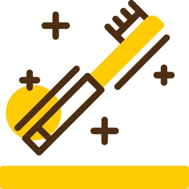 Boya fırçaları. Basit illüstrasyon