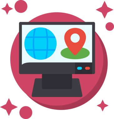 İnternet konum haritası simgesi