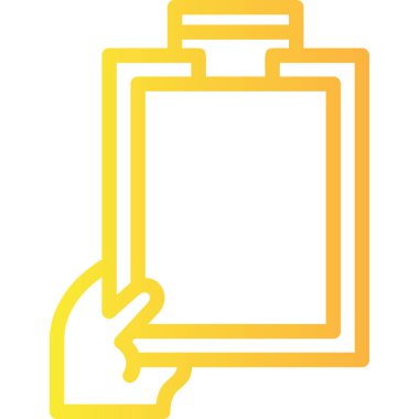 Sarı bir simgenin vektör illüstrasyonu