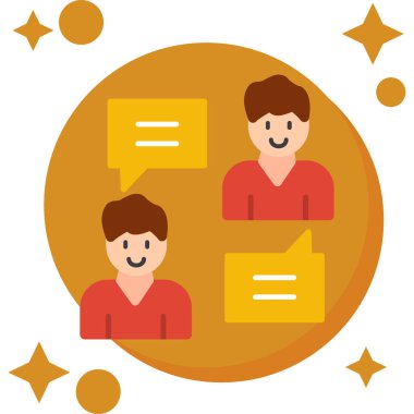 İnsanlar. Web simgesi basit illüstrasyon