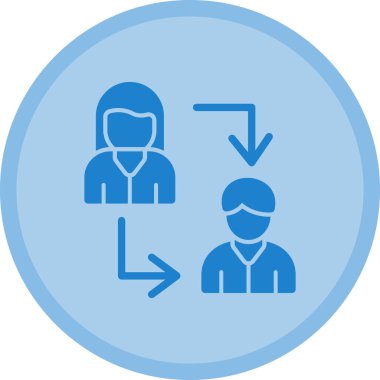 İnsanlar. Web simgesi basit illüstrasyon