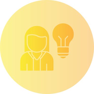 fikir simgesi, vektör illüstrasyonu