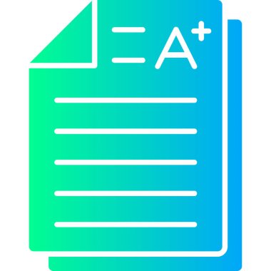 Web ve belge için bir simgenin vektör illüstrasyonu