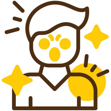 İnsan simgesinin vektör illüstrasyonu