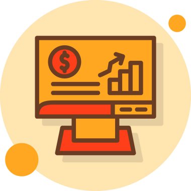 Bilgisayar. Web simgesi basit illüstrasyon