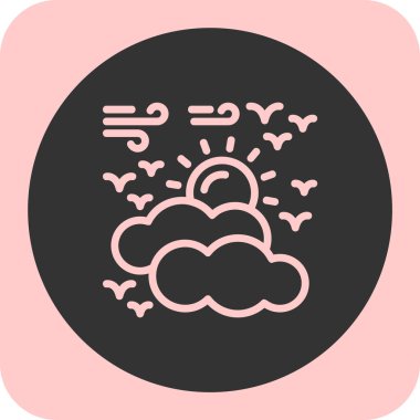 Modern bulut teknolojisinin vektör çizimi