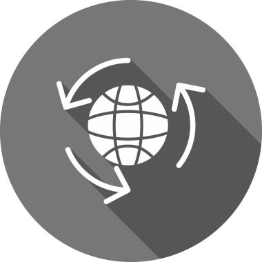 Genel ağ simgesinin vektör illüstrasyonu