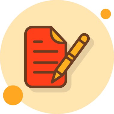 kalem simgesi, vektör illüstrasyonu