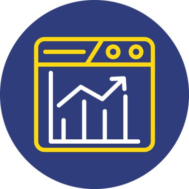 İş ve finans simgesinin vektör illüstrasyonu