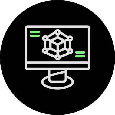 seo modern simgesinin vektör illüstrasyonu