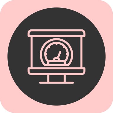 ekran simgesi, vektör illüstrasyonunu izle