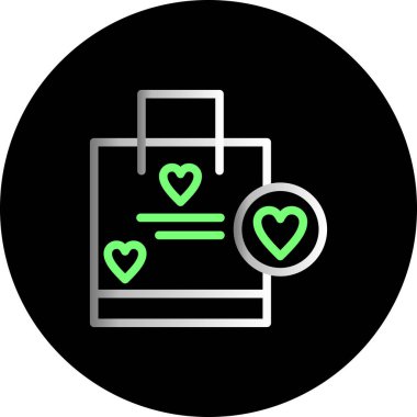 Benzersiz aşk vektör çizgisi simgesi