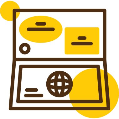 Para için. Web simgesi basit illüstrasyon