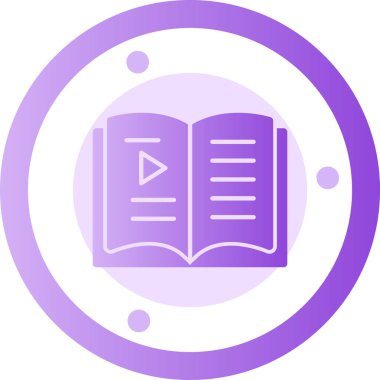 Kitap. Web simgesi basit illüstrasyon