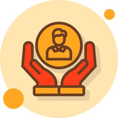 iş yönetimi simgesi, vektör illüstrasyonu