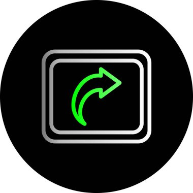 ok simgesinin vektör illüstrasyonu