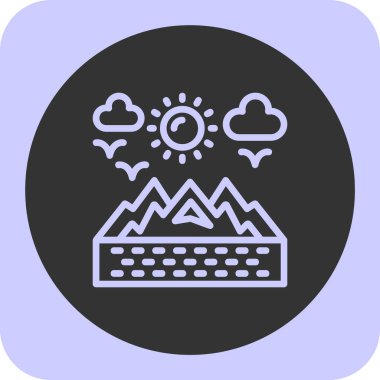 Hava ikonunun vektör illüstrasyonu, modern konsept