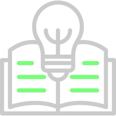 Kitap eğitimi ikonu ana hatlarıyla