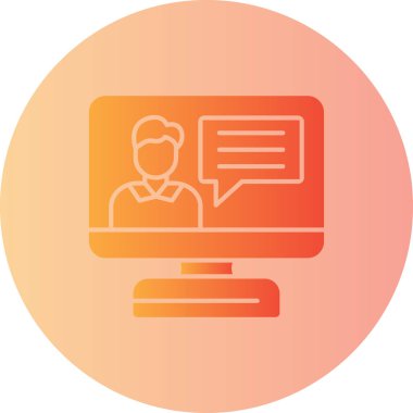 Modern simgenin vektör illüstrasyonu