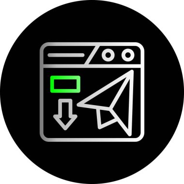 seo modern simgesinin vektör illüstrasyonu