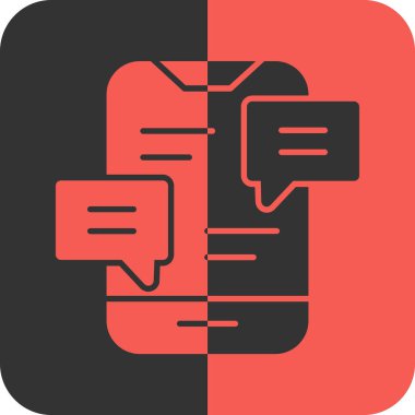 vektör sohbet simgesi, basit illüstrasyon