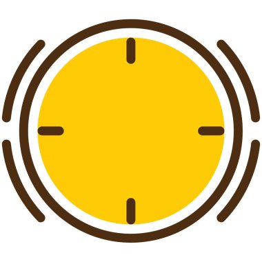 Yuvarlak bir çerçeve ve yuvarlak bir simge ile vektör illüstrasyonu