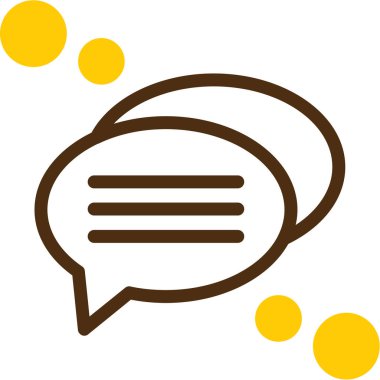 baloncuk sohbet simgesi ana hat biçiminde