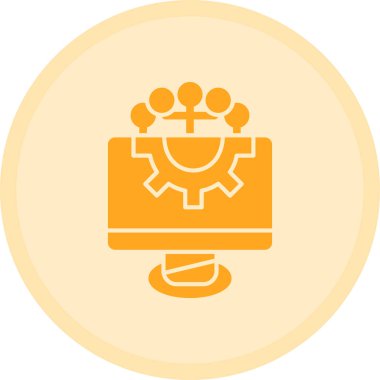 Bir çelenk simgesinin vektör çizimi