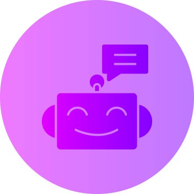 Sohbet simgesi vektör illüstrasyonu