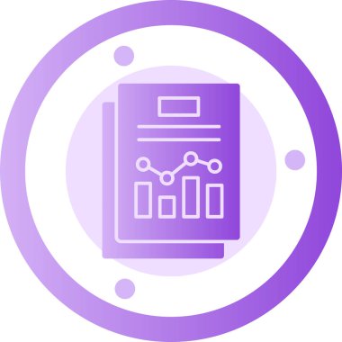 Veri analiz simgesi, vektör illüstrasyonu