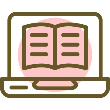 Kitap. Web simgesi basit illüstrasyon