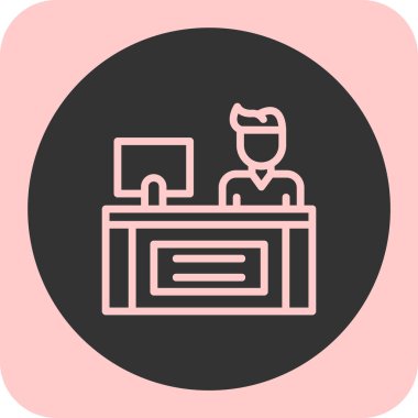 Modern bilgisayar simgesinin vektör illüstrasyonu